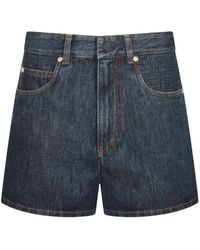 Fendi - Denim Shorts - Lyst