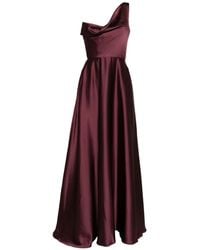 Amsale - One-Shoulder Draped Gown - Lyst