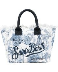 MC2 Saint Barth - Sac Cabas Vanity À Bords Francs - Lyst