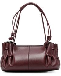 Hereu - Ruched Leather Tote Bag - Lyst