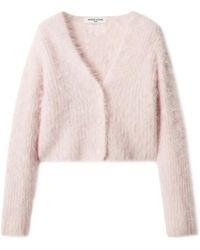Maison Kitsuné - Brushed-Knit Cropped Cardigan - Lyst