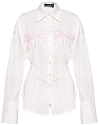 ANOUKI - Chemise Ornée À Col Lacé - Lyst