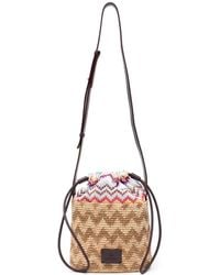 Missoni - Borsa A Secchiello Con Motivo A Zigzag - Lyst