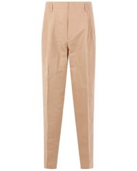Brunello Cucinelli - Pantalones Con Botones Y Pliegues - Lyst