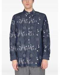 Engineered Garments - Camicia Con Ricamo - Lyst