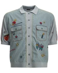 Kapital - Embroidered Panelled Shirt - Lyst