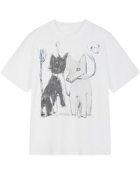 JNBY - Graphic-Print Cotton T-Shirt - Lyst