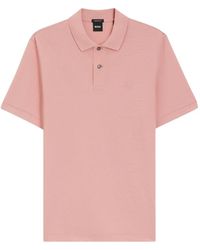 BOSS - Polo Con Solapa Con Botones - Lyst