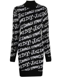 Just Cavalli - Intarsia-knit Logo Dress - Lyst