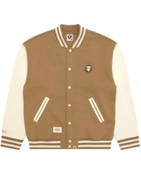Aape By A Bathing Ape - Logo-Patch Bomber Jacket - Lyst