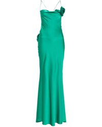 Parlor - Maxikleid Mit Blumenapplikation - Lyst