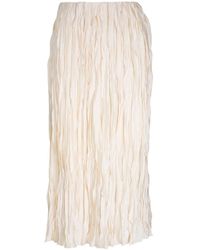 Vince - Satin Midi Skirt - Lyst