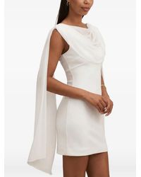 EVER NEW - Bowie Shawl-Detail Mini Dress - Lyst