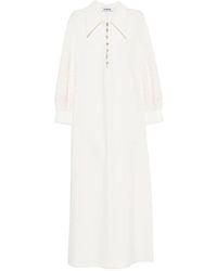 Vivetta - Embellished Floral-Embroidered Midi Dress - Lyst