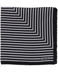 Tom Ford - Striped-Pattern Pocket Square - Lyst