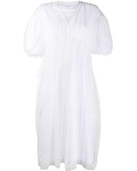 Simone Rocha Tule Jurk - Wit