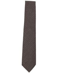 Canali - Textured-Finish Silk Tie - Lyst