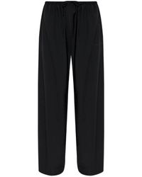 Alexander Wang - Drawstring-Fastening Logo-Detail Trousers - Lyst