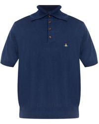 Vivienne Westwood - Orb-Embroidered Polo Shirt - Lyst