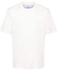 Brunello Cucinelli - T-shirt Met Ronde Hals - Lyst
