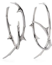 Shaun Leane - Rose Thorn Statement Hoop Earrings - Lyst