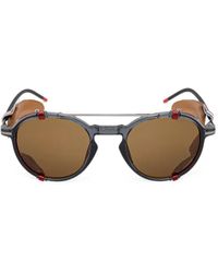 Julbo - Leather-Shield Round-Frame Sunglasses - Lyst
