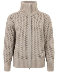 Herno - Ribbed Zip-Up Sweater - Lyst