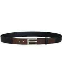 Etro - Paisley-Print Leather Belt - Lyst
