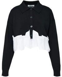 Enfold - Tucked Docked-Hem Cardigan - Lyst
