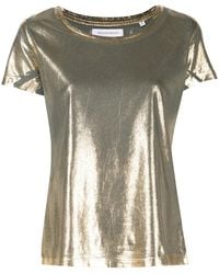 Madison Maison - Metallic Lamé T-Shirt - Lyst