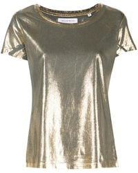 Madison Maison - Metallic Lamé T-Shirt - Lyst