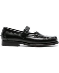 Hereu - Polley Mary Jane Leren Loafers - Lyst