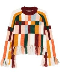 ALÉMAIS - Marjorelle Fringe Sweater - Lyst