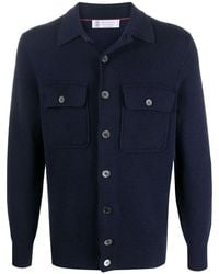 Brunello Cucinelli - Two-Pocket Cashmere Cardigan - Lyst