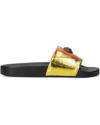 Kurt Geiger - Meena Eagle Open-Toe Slides - Lyst