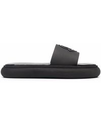 Moncler - Rubber Sole Logo Slippers - Lyst