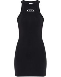 Vetements - Logo-Print Mini Dress - Lyst