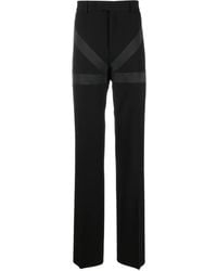 Ferragamo - Inlay Tailored Trousers - Lyst