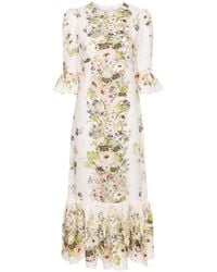 Zimmermann - Halliday Floral-print Maxi Dress - Lyst