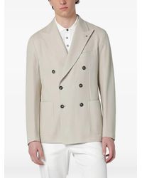 Tagliatore - Textured Double-Breasted Blazer - Lyst