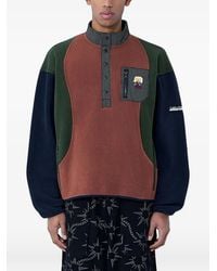 Brain Dead - Sweater Met Contrasterend Vlak En Knopenbies - Lyst
