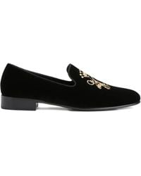 Giuseppe Zanotti - Terence Embroidered Loafers - Lyst
