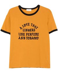 Second/Layer - A Love That Lingers Slogan-Print Ringer T-Shirt - Lyst