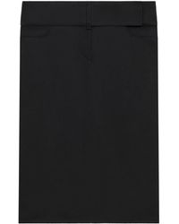 Courreges - Midi-Rok Met Ceintuur - Lyst