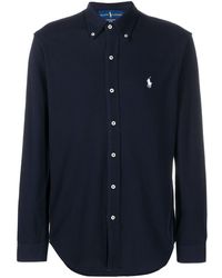 Polo Ralph Lauren - Overhemd Met Geborduurd Logo - Lyst