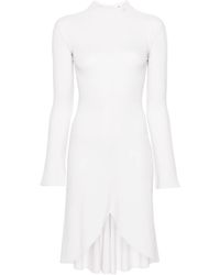 Courreges - High-Neck Long-Sleeve Midi Dress - Lyst
