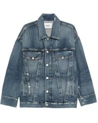 Agolde - Buttoned Denim Jacket - Lyst