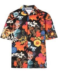 Moschino - Overhemd Met Bloemenprint En Korte Mouwen - Lyst