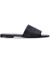 KARL LAGERFELD - Brio Leather Slides - Lyst