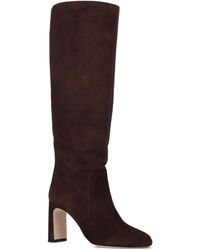 Stuart Weitzman Avenue 85 Block Boot in Black | Lyst